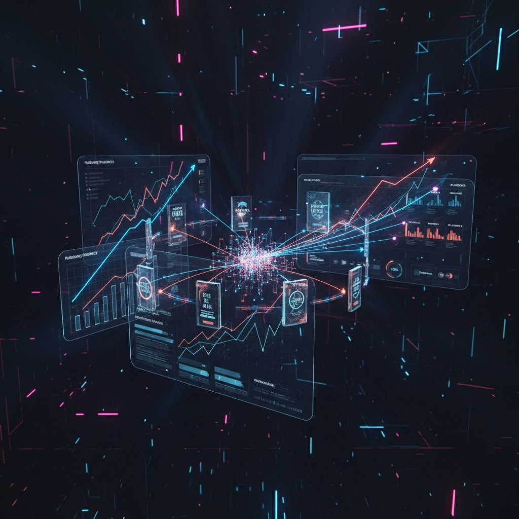 Data visualization showing correlation between publishing frequency and algorithmic visibility on Amazon