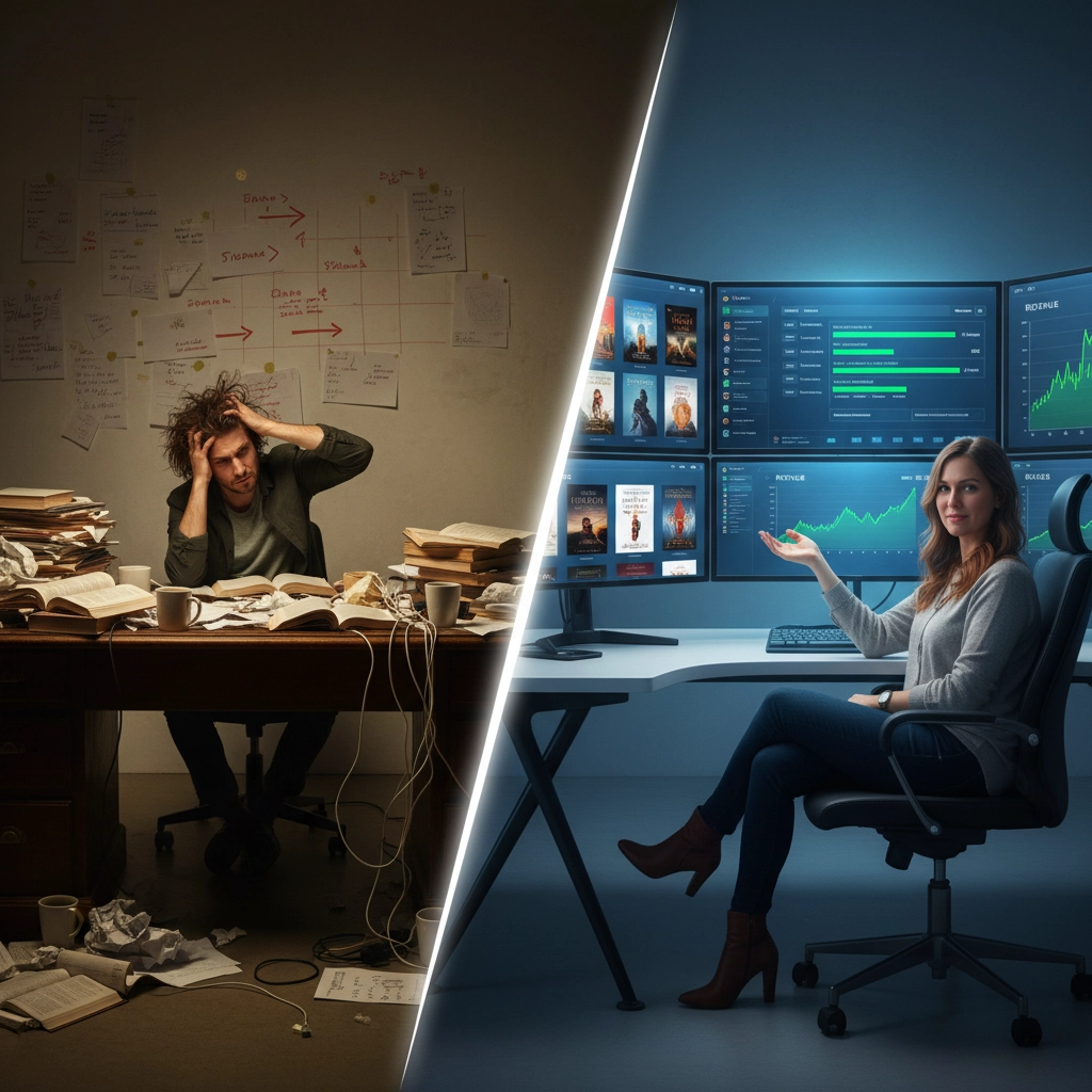 Graph showing revenue growth correlation with increased publishing frequency