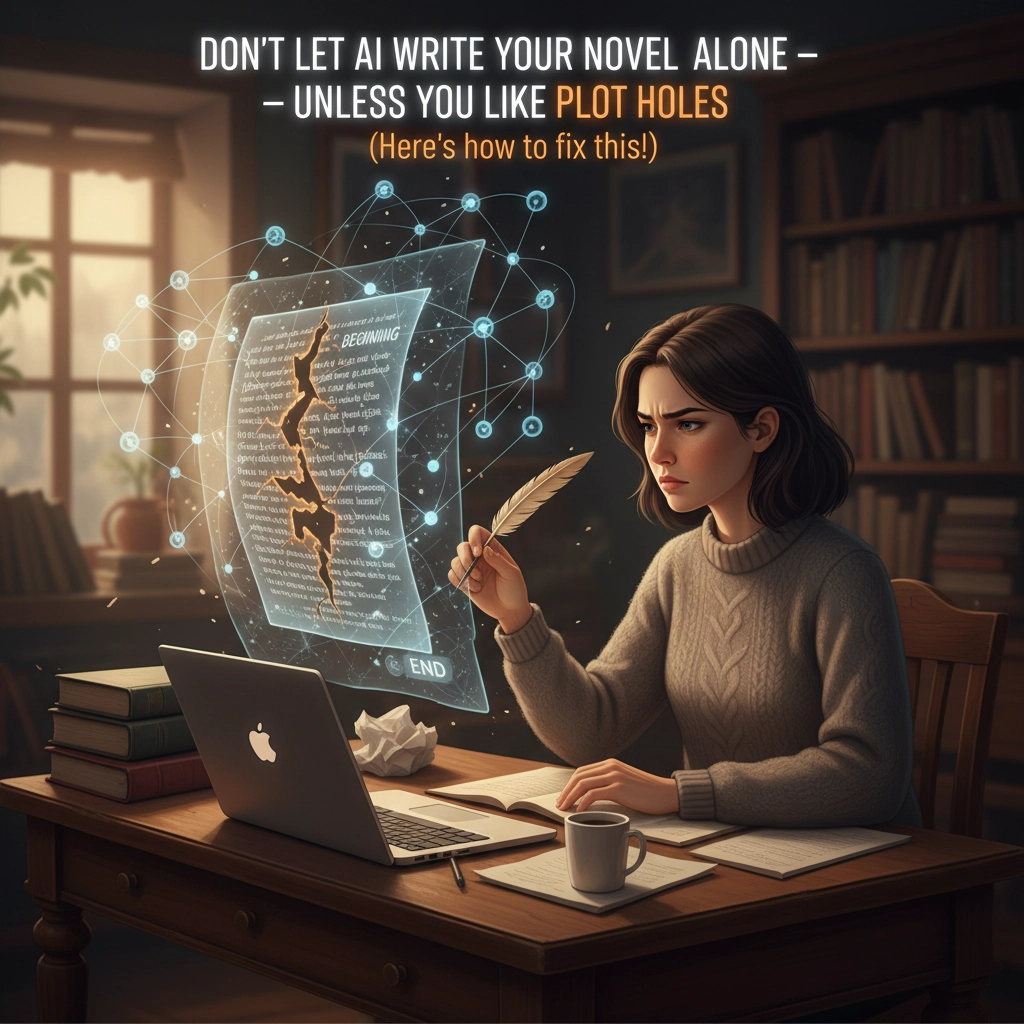 Don't Let AI Write Your Novel Alone — Unless You Like Plot Holes. (Here's how to fix this!)